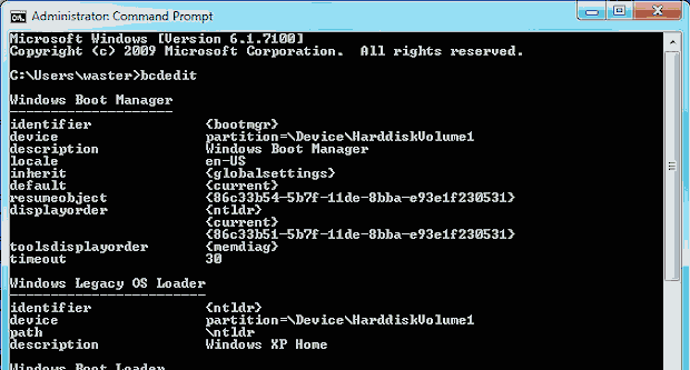 Win7 BCD 
screenshot